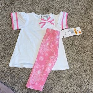 Rare Editions Pink & White Set Size 3T